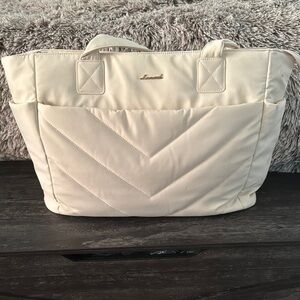 Loveook Cream Quilted Women's Bag